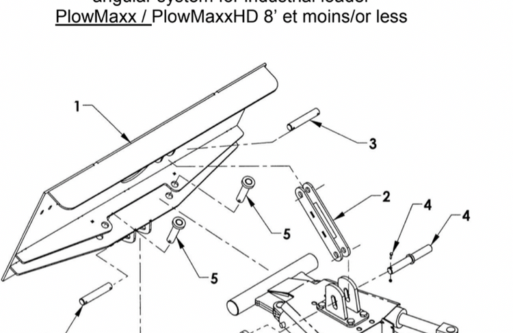 Metal Pless Part # AG9/32-5: 011-30-0021 P-250 Pin On Mounting Plate To A Frame (lower)