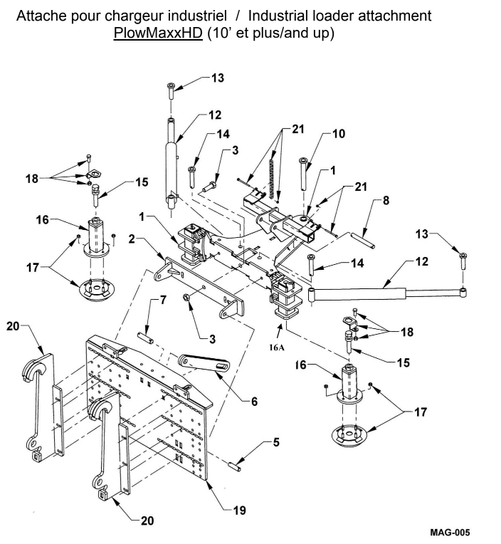 Metal Pless Part # AG9/20-5: 011-30-0008 P-218 Pin For Fifth Wheel Plate/Mounting Plate