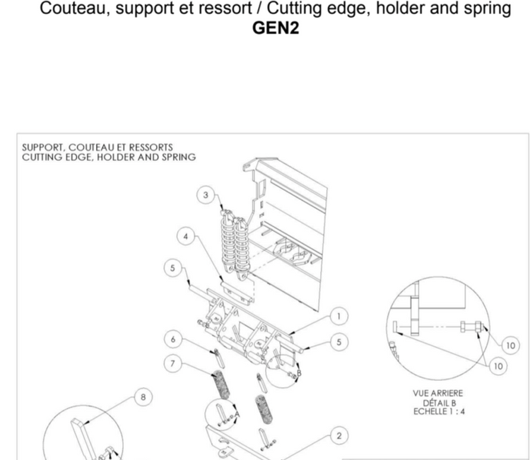 Metal Pless Part# LEGUIDE(GEN2) A : Live Edge Spring Guide