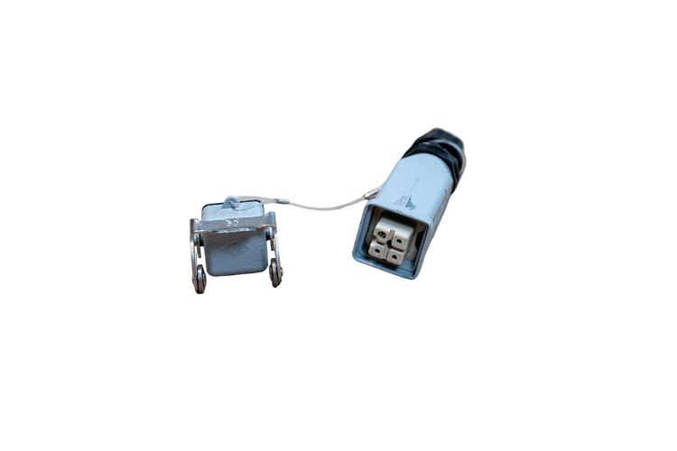 4-Pin Plug with Cap- Attachment Side