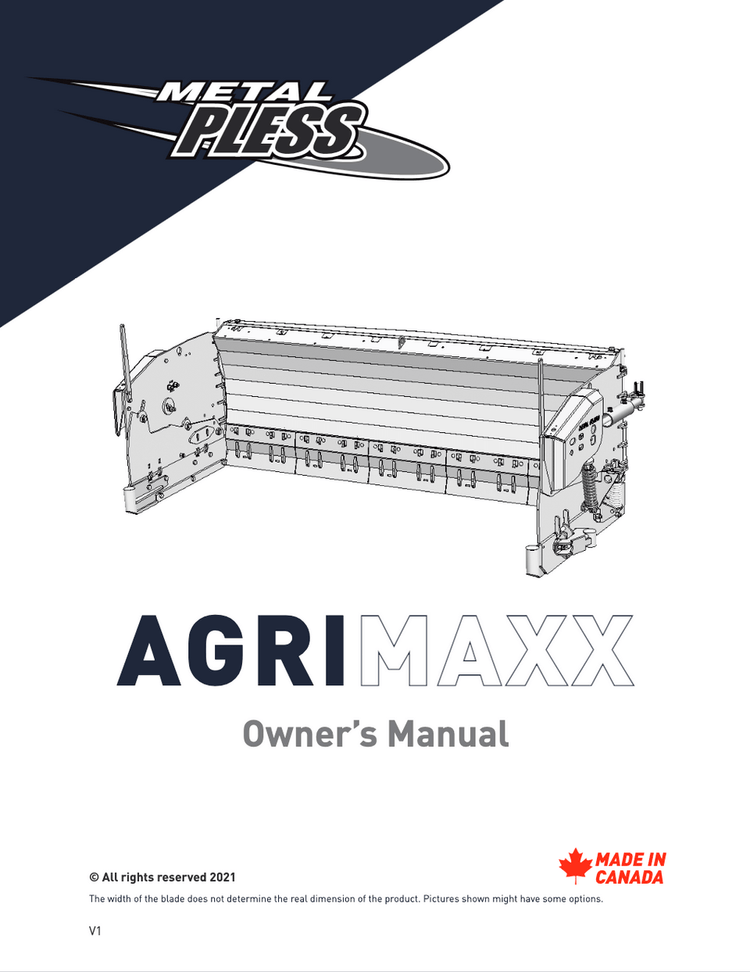 Agrimaxx Owner’s Manual
