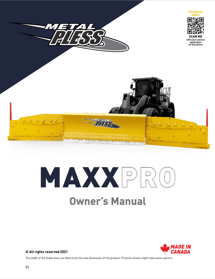Maxxpro Owner’s Manual