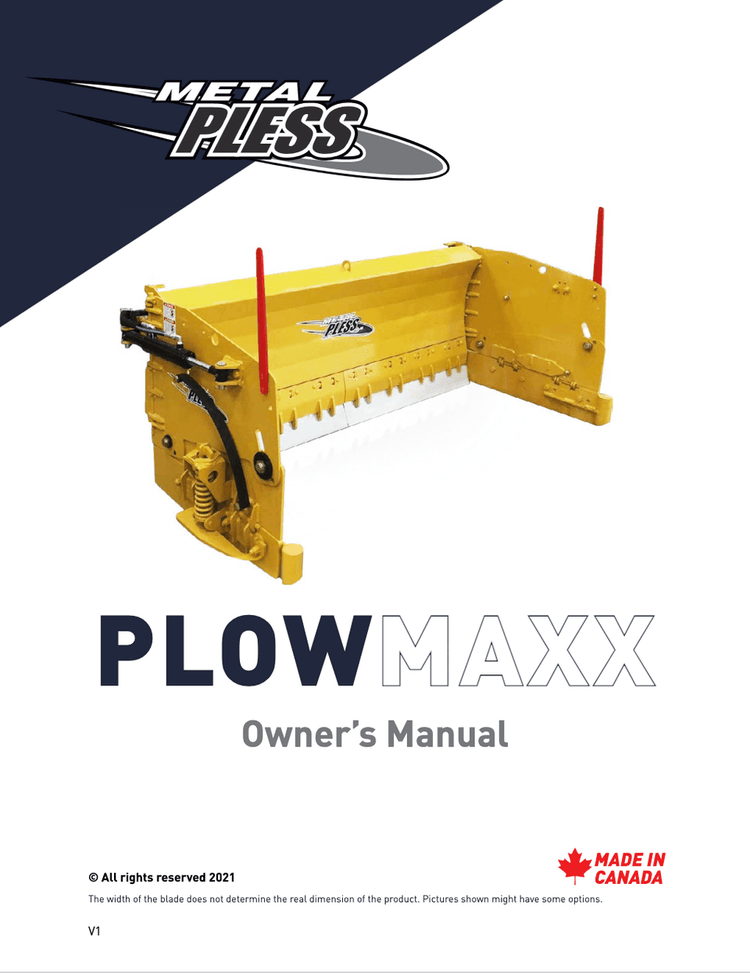 PlowMaxx Owner’s Manual