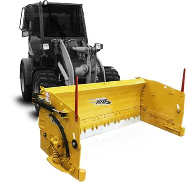 Metal Pless plowmaxx live edge on a compact wheel loader