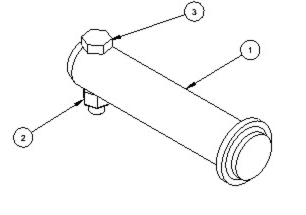 Metal Pless Part# P-215: Angle Cylinder Pin