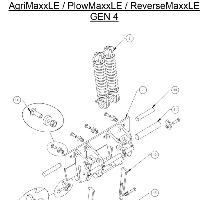 Metal Pless Part # LB/14-11: Spring Assembly Pin (P-260)