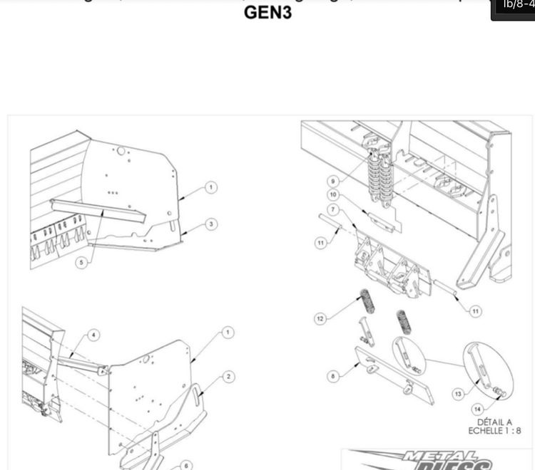 Metal Pless Part# LB/8-4 (GEN 3) 011-18-0369