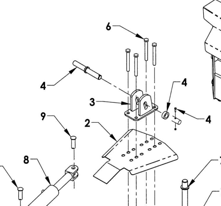 Metal Pless Part# AG9/30-4: 011-30-0010 P-213 Lift Pin