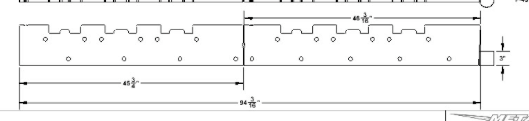 Metal Pless Part# AP9/D96CCE/6-3: 012-25-0122 Abrasion Shoe